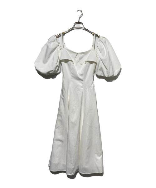 HER LIP TO（ハーリップトゥ）Her lip to (ハーリップトゥ) Papillon Stripe Shirt Dress ホワイト サイズ:Sの古着・服飾アイテム