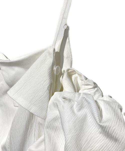 HER LIP TO（ハーリップトゥ）Her lip to (ハーリップトゥ) Papillon Stripe Shirt Dress ホワイト サイズ:Sの古着・服飾アイテム