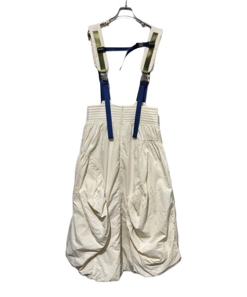 OMMO（オーエムエムオー）OMMO (オーエムエムオー) MIX SHOULDER BALLOON OP ベージュ サイズ:38の古着・服飾アイテム