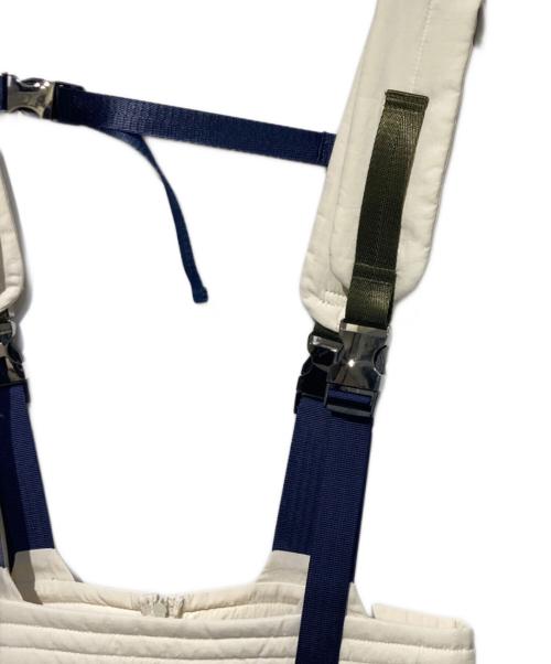 OMMO（オーエムエムオー）OMMO (オーエムエムオー) MIX SHOULDER BALLOON OP ベージュ サイズ:38の古着・服飾アイテム