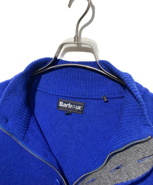 Barbour（バブアー）Barbour (バブアー) ハーフボタンニット ブルー サイズ:Ｌの古着・服飾アイテム