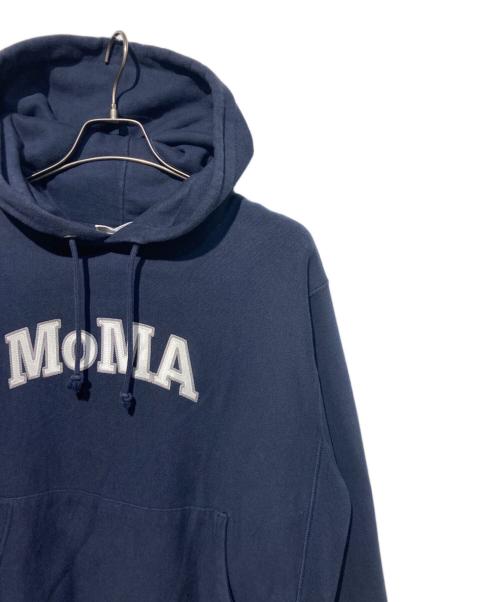 Champion（チャンピオン）Champion (チャンピオン) MoMA (モマ) リバースウィーブパーカー ネイビー サイズ:Lの古着・服飾アイテム