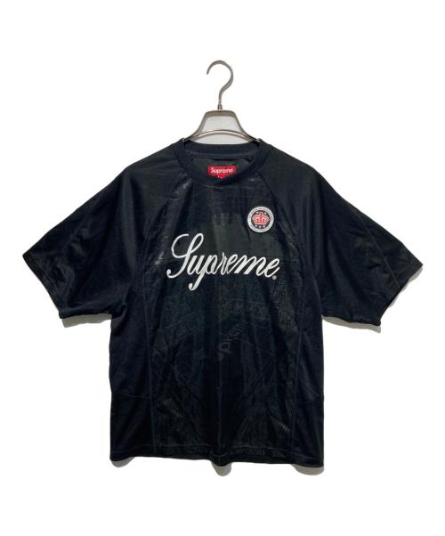 SUPREME（シュプリーム）Supreme (シュプリーム) Jacquard Soccer Jersey ブラック サイズ:Mの古着・服飾アイテム