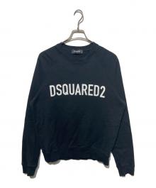 DSQUARED2（ディースクエアード）の古着「ラグラン ロゴプリントスウェット」｜ブラック