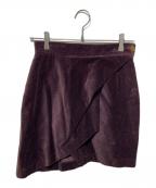 Vivienne Westwoodヴィヴィアンウエストウッド）の古着「コーデュロイミニスカート」｜パープル