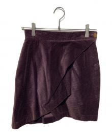 Vivienne Westwood（ヴィヴィアンウエストウッド）の古着「コーデュロイミニスカート」｜パープル