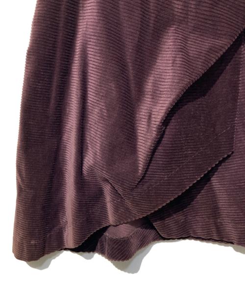 Vivienne Westwood（ヴィヴィアンウエストウッド）Vivienne Westwood (ヴィヴィアンウエストウッド) コーデュロイミニスカート パープル サイズ:42の古着・服飾アイテム