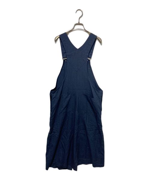 BLACK COMME des GARCONS（ブラックコムデギャルソン）BLACK COMME des GARCONS (ブラックコムデギャルソン) チェック柄ジャンパースカート ブラック×ブルー サイズ:Sの古着・服飾アイテム