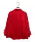 COMME des GARCONS GIRL (コムデギャルソンガール) 丸襟フリルスリーブシャツ レッド サイズ:M：15000円