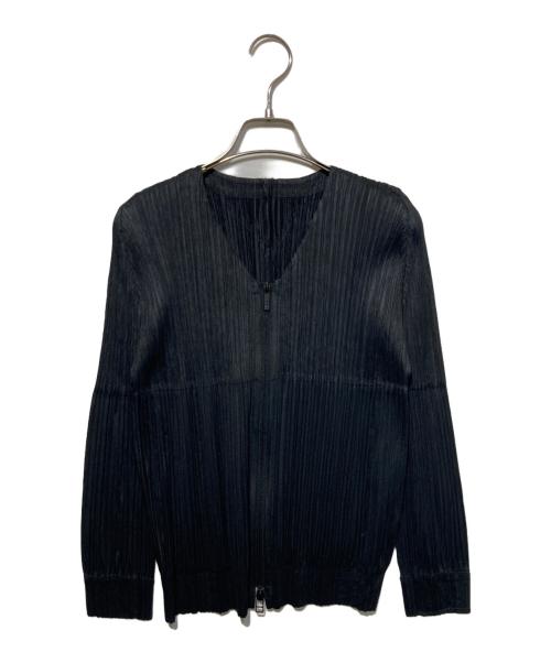 PLEATS PLEASE（プリーツプリーズ）PLEATS PLEASE (プリーツプリーズ) プリーツジャケット ブラック サイズ:3の古着・服飾アイテム