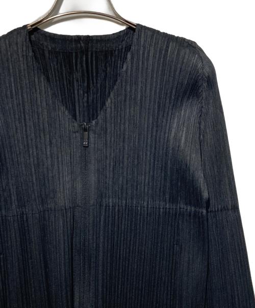 PLEATS PLEASE（プリーツプリーズ）PLEATS PLEASE (プリーツプリーズ) プリーツジャケット ブラック サイズ:3の古着・服飾アイテム