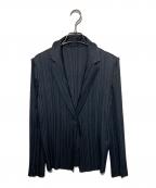 ISSEY MIYAKE FETE A-POCイッセイミヤケフェット）の古着「プリーツジャケット」｜ブラック