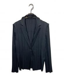 ISSEY MIYAKE FETE A-POC（イッセイミヤケフェット）の古着「プリーツジャケット」｜ブラック