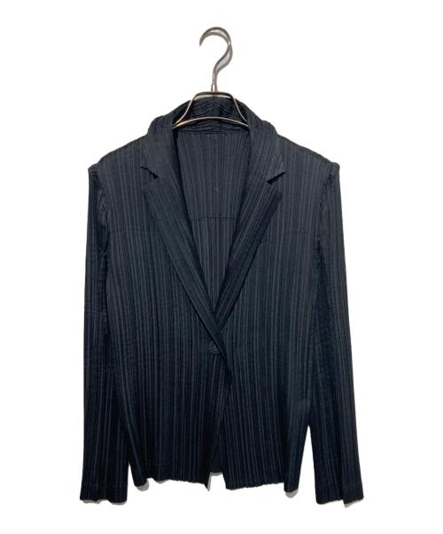 ISSEY MIYAKE FETE A-POC（イッセイミヤケフェット）ISSEY MIYAKE FETE A-POC (イッセイミヤケフェット) プリーツジャケット ブラック サイズ:2の古着・服飾アイテム