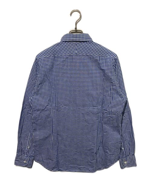 NIGEL CABOURN（ナイジェルケーボン）NIGEL CABOURN (ナイジェルケーボン) ギンガムチェックシャツ ブルー サイズ:48の古着・服飾アイテム