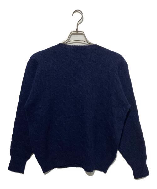 POLO RALPH LAUREN（ポロ・ラルフローレン）POLO RALPH LAUREN (ポロ・ラルフローレン) ケーブルニット ネイビー サイズ:Lの古着・服飾アイテム