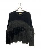 jiedaジエダ）の古着「PANEL OVER KNIT」｜ブラック