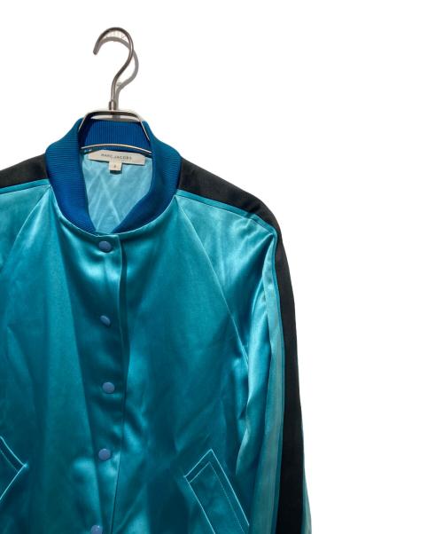 MARC JACOBS（マークジェイコブス）MARC JACOBS (マークジェイコブス) シルク混スカジャン ブルー サイズ:2の古着・服飾アイテム