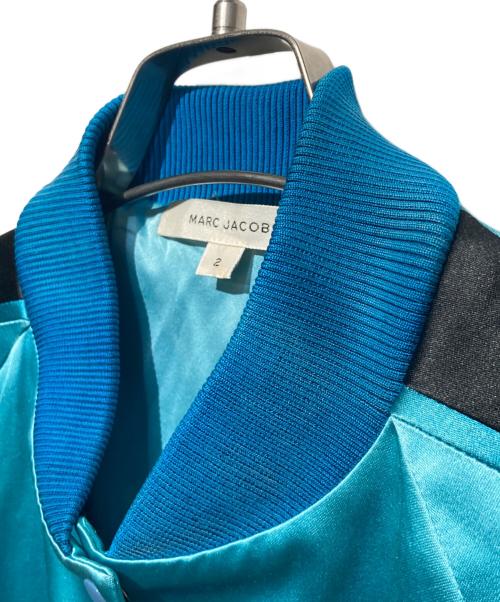 MARC JACOBS（マークジェイコブス）MARC JACOBS (マークジェイコブス) シルク混スカジャン ブルー サイズ:2の古着・服飾アイテム