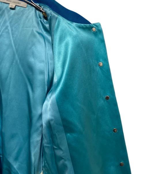 MARC JACOBS（マークジェイコブス）MARC JACOBS (マークジェイコブス) シルク混スカジャン ブルー サイズ:2の古着・服飾アイテム