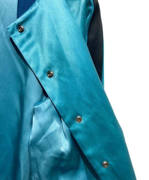 MARC JACOBS（マークジェイコブス）MARC JACOBS (マークジェイコブス) シルク混スカジャン ブルー サイズ:2の古着・服飾アイテム