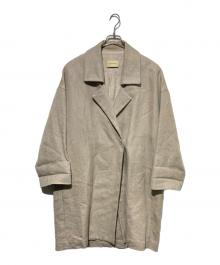 Curensology（カレンソロジー）の古着「リネンハーフコート」｜ベージュ