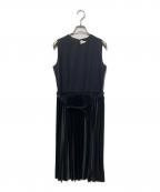 noir kei ninomiyaノワール ケイ ニノミヤ）の古着「切替ノースリーブワンピース」｜ブラック