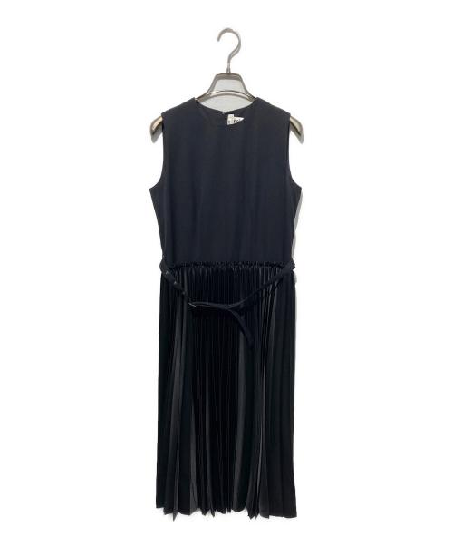 noir kei ninomiya（ノワール ケイ ニノミヤ）noir kei ninomiya (ノワール ケイ ニノミヤ) 切替ノースリーブワンピース ブラック サイズ:Sの古着・服飾アイテム