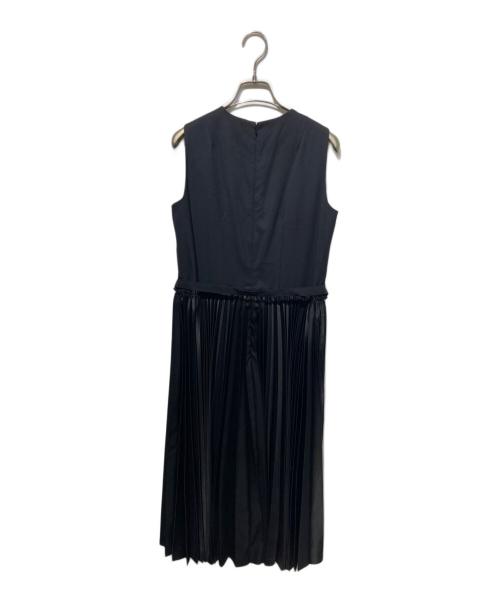 noir kei ninomiya（ノワール ケイ ニノミヤ）noir kei ninomiya (ノワール ケイ ニノミヤ) 切替ノースリーブワンピース ブラック サイズ:Sの古着・服飾アイテム