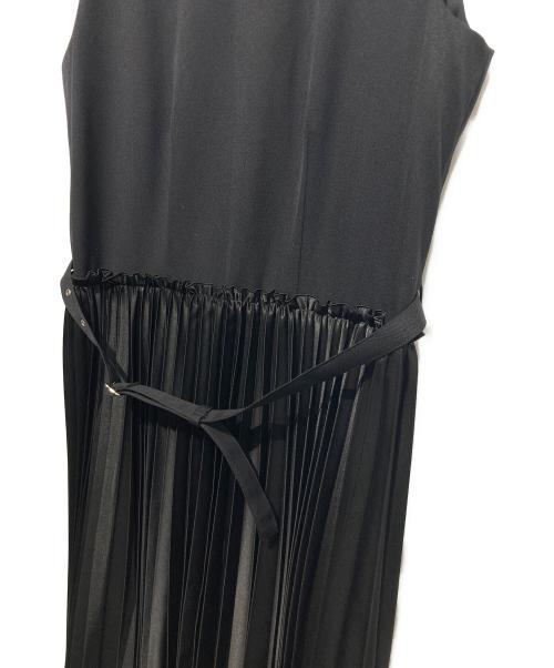 noir kei ninomiya（ノワール ケイ ニノミヤ）noir kei ninomiya (ノワール ケイ ニノミヤ) 切替ノースリーブワンピース ブラック サイズ:Sの古着・服飾アイテム