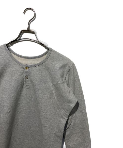 Maison Margiela（メゾンマルジェラ）Maison Margiela (メゾンマルジェラ) Invitation ダメージ スウェットシャツ グレー サイズ:Sの古着・服飾アイテム