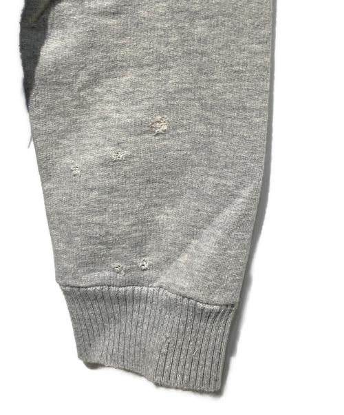 Maison Margiela（メゾンマルジェラ）Maison Margiela (メゾンマルジェラ) Invitation ダメージ スウェットシャツ グレー サイズ:Sの古着・服飾アイテム