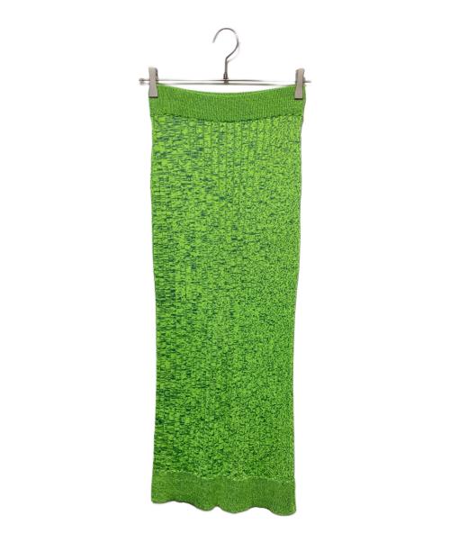 MM6 Maison Margiela（エムエムシックスメゾンマルジェラ）MM6 Maison Margiela (エムエムシックスメゾンマルジェラ) ニットスカート グリーン サイズ:Sの古着・服飾アイテム