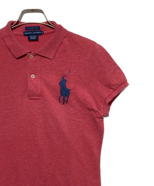 RALPH LAUREN（ラルフローレン）RALPH LAUREN (ラルフローレン) ビッグポニー スキニーフィットポロシャツ ピンク サイズ:Mの古着・服飾アイテム