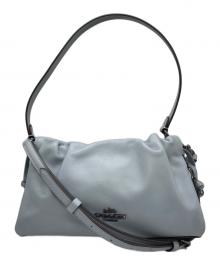 COACH（コーチ）の古着「フェイ ショルダー バッグ・ルーシング」｜ブルー