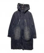 HAREハレ）の古着「デニムフードコート」｜ブラック