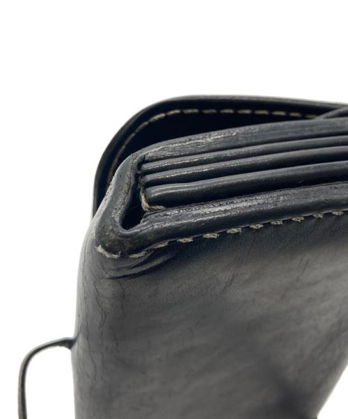 LUCKY JOHN（ラッキージョン）LUCKY JOHN (ラッキージョン) コンチョ レザーショルダーウォレット ブラックの古着・服飾アイテム