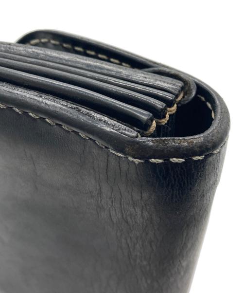 LUCKY JOHN（ラッキージョン）LUCKY JOHN (ラッキージョン) コンチョ レザーショルダーウォレット ブラックの古着・服飾アイテム