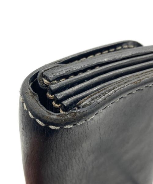 LUCKY JOHN（ラッキージョン）LUCKY JOHN (ラッキージョン) コンチョ レザーショルダーウォレット ブラックの古着・服飾アイテム