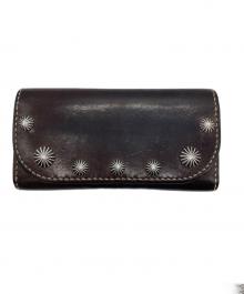 LUCKY JOHN（ラッキージョン）の古着「コンチョデザイン レザーロングウォレット」｜ブラウン