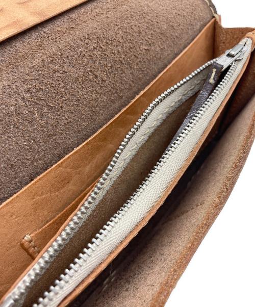 LUCKY JOHN（ラッキージョン）LUCKY JOHN (ラッキージョン) コンチョデザイン レザーロングウォレット ブラウンの古着・服飾アイテム