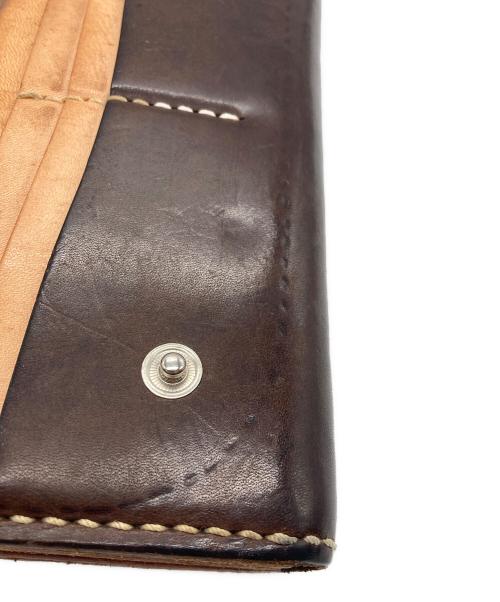 LUCKY JOHN（ラッキージョン）LUCKY JOHN (ラッキージョン) コンチョデザイン レザーロングウォレット ブラウンの古着・服飾アイテム