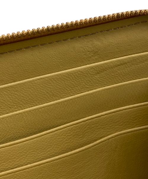 BALENCIAGA（バレンシアガ）BALENCIAGA (バレンシアガ) CRUSH CONTINENTAL WALLET ゴールドカラーの古着・服飾アイテム