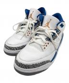 NIKEナイキ）の古着「Air Jordan 3 Retro」｜ホワイト×ブルー