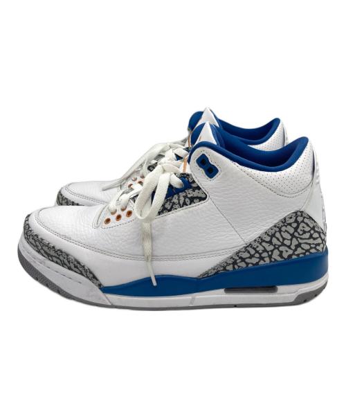 NIKE（ナイキ）NIKE (ナイキ) Air Jordan 3 Retro ホワイト×ブルー サイズ:26cmの古着・服飾アイテム