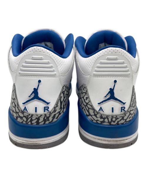 NIKE（ナイキ）NIKE (ナイキ) Air Jordan 3 Retro ホワイト×ブルー サイズ:26cmの古着・服飾アイテム