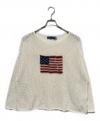 POLO RALPH LAURENポロ・ラルフローレン）の古着「メッシュニット」｜ホワイト