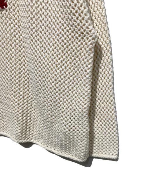 POLO RALPH LAUREN（ポロ・ラルフローレン）POLO RALPH LAUREN (ポロ・ラルフローレン) メッシュニット ホワイト サイズ:XXLの古着・服飾アイテム