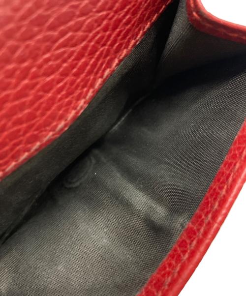 GUCCI（グッチ）GUCCI (グッチ) 3つ折り財布 レッドの古着・服飾アイテム