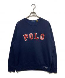 POLO RALPH LAUREN（ポロ・ラルフローレン）の古着「クルーネックスウェット」｜ネイビー